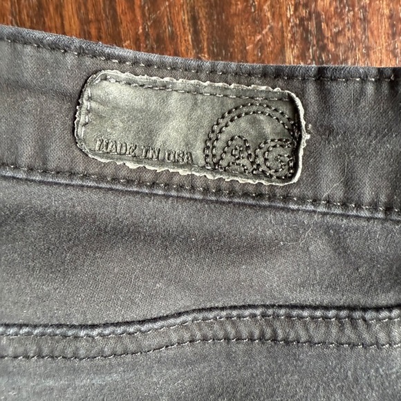 AG Adriano Goldschmied The Stilt Cigarette Jeans Black Raw Hem Women's Size 26R - Picture 7 of 12